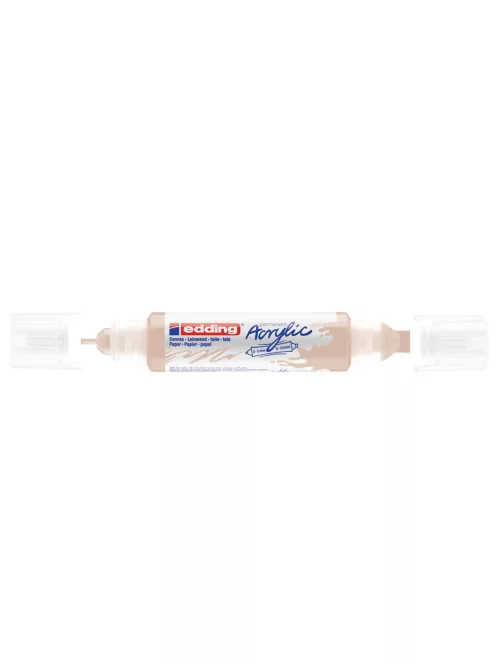 Akril marker 2-3mm, és 5-10mm, 3D kétvégű Edding 5400 bézs