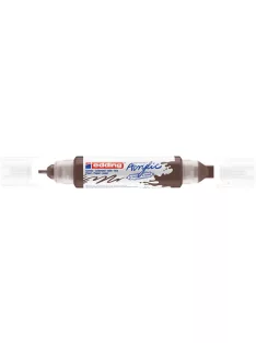   Akril marker 2-3mm, és 5-10mm, 3D kétvégű Edding 5400 barna