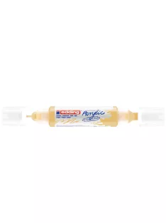   Akril marker 2-3mm, és 5-10mm, 3D kétvégű Edding 5400 pasztell citromsárga