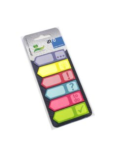   Jelölőcímke 18x55mm, 6x25lap, piktogrammal Info Notes lila sárga, piros, kék, rózsaszín, zöld