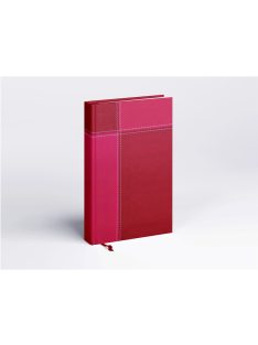   Határidőnapló Prémium M B/5, heti krémszínű lapokkal piros Realsystem 2026.