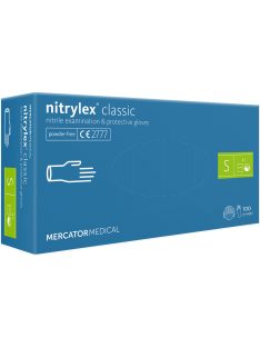   Gumikesztyű nitril púdermentes S 100 db/doboz, Nitrylex lila