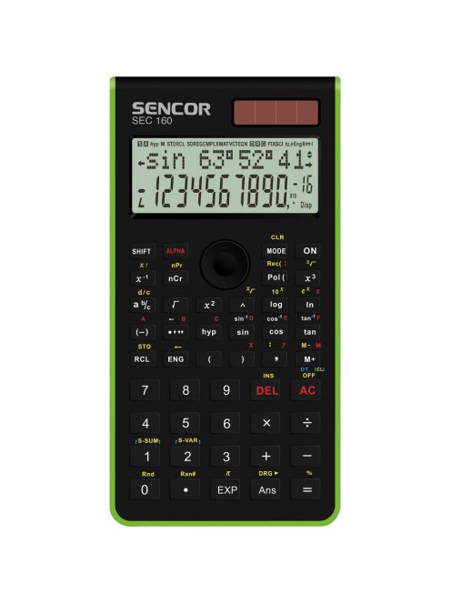 Számológép tudományos 240 funkciós SEC160GN Sencor fekete-zöld