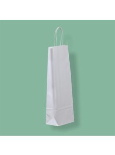 Sodrottfüles papír italtáska 140x80x390mm fehér