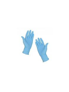   Gumikesztyű nitril púdermentes XS 100 db/doboz GMT Super Gloves kék