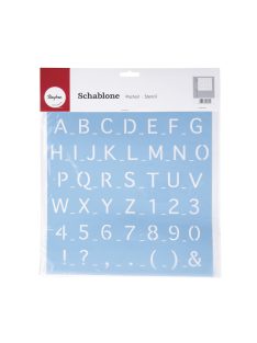 Sablon: betűk 2, 30x30 cm