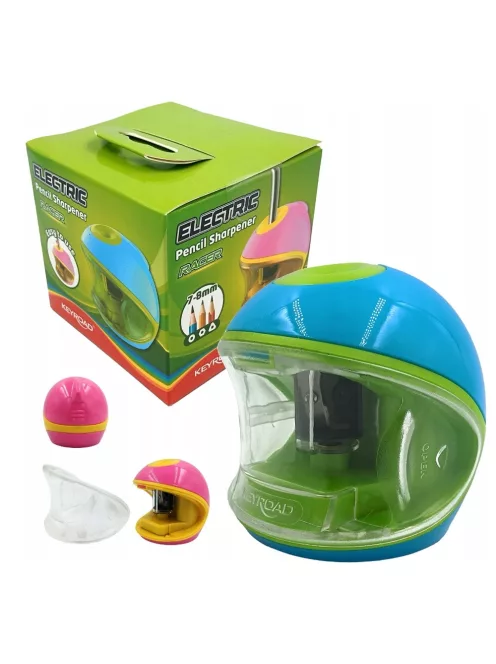 Hegyező asztali elektromos 1 lyukú tartályos, Keyroad Racer vegyes színek