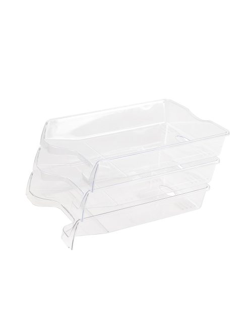 Irattálca műanyag 355, 355x255x60mm, Bluering®, víztiszta