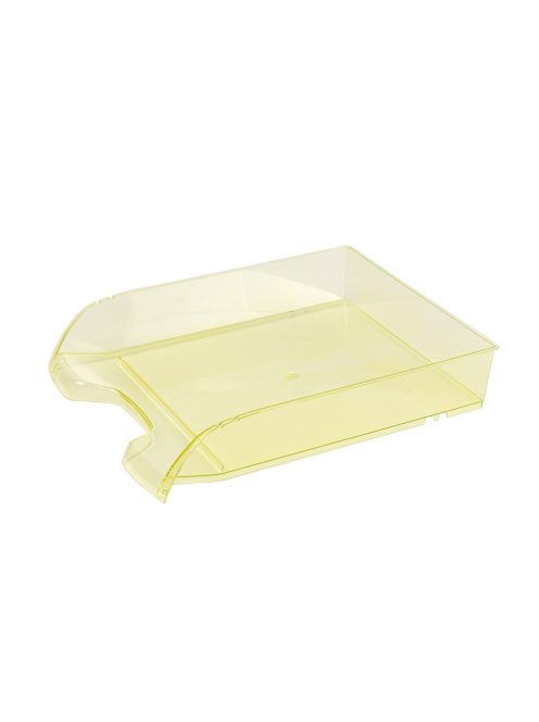 Irattálca műanyag 550 extra széles 345x270x67mm, Bluering®, áttetsző sárga