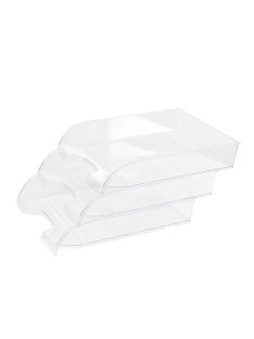   Irattálca műanyag 550 extra széles 345x270x67mm, Bluering®, víztiszta