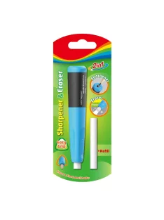   Hegyező 1 lyukú radírral és utántöltővel Keyroad 2in1 vegyes színek