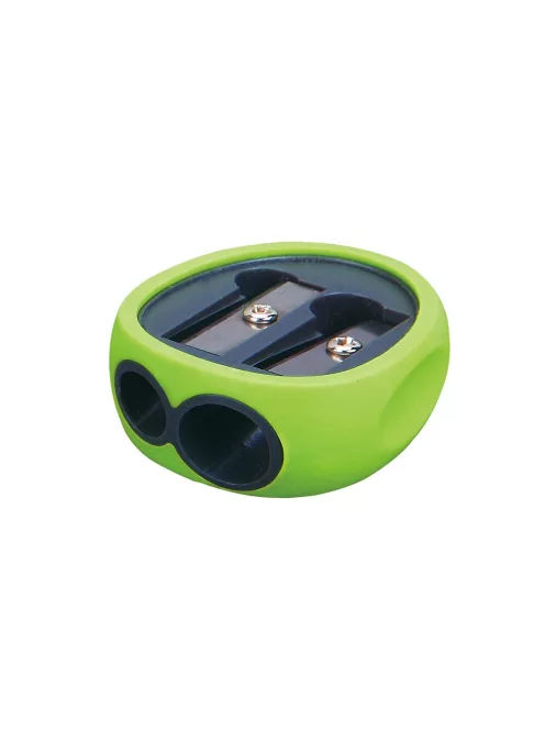 Hegyező 2 lyukú 24 db/display Keyroad Rubber vegyes színek