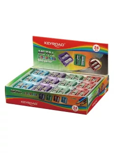   Hegyező 2 lyukú fém 24 db/display Keyroad Metal Colourful vegyes színek
