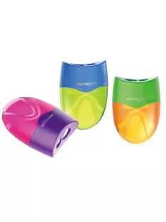   Hegyező 2 lyukú tartályos 12 db/display Keyroad Mellow vegyes színek