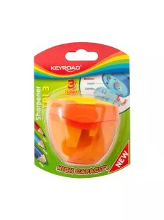   Hegyező 3 lyukú tartályos, fedeles Keyroad Tris vegyes színek