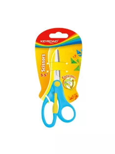 Olló 13 cm tompa fejű Keyroad For Kids vegyes színek