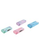 Radír, PVC mentes 20 db/display Keyroad Pastel Color vegyes színek