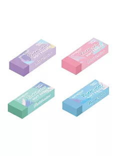   Radír, PVC mentes 2 db/bliszter Keyroad Pastel Color vegyes színek