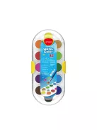 Vízfesték készlet 12 darabos, ecsettel és fehér fedőfestékkel Keyroad vegyes színek