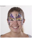 Sablon arcfestéshez, pillangó, 11,5x16,5 cm, 1 db