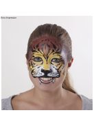 Sablon arcfestéshez, tigris, 11,5x16,5 cm, 1 db