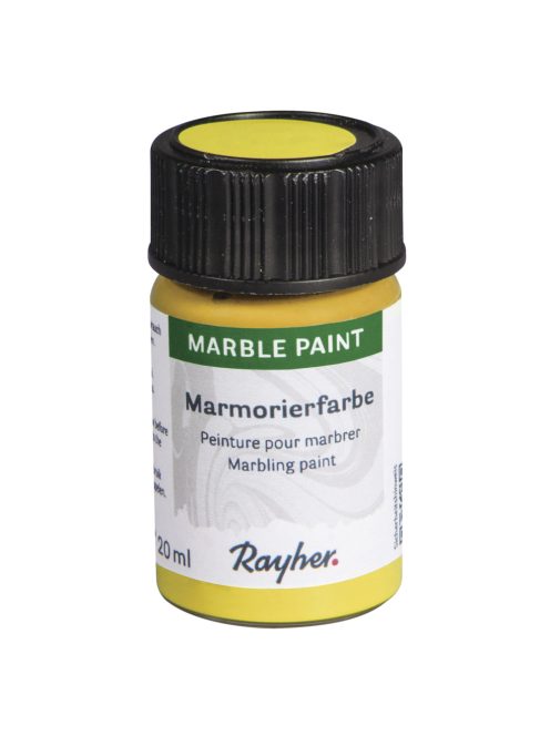 Marble Paint márványozófesték, citromsárga, 20ml