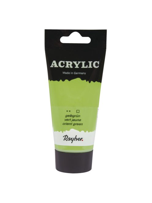 Művészakril, sárgászöld, 75ml