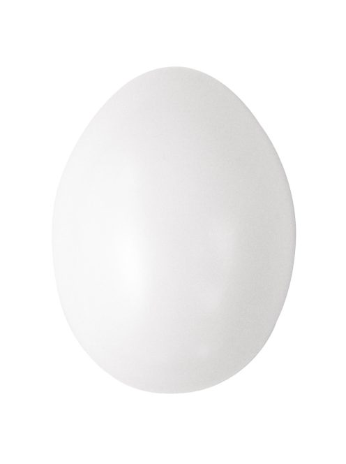 Műanyag tojás, 6 cm, fehér