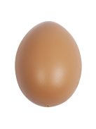 Műanyag tojás, 6 cm, középbarna