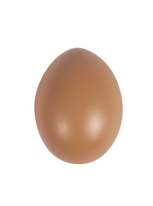 Műanyag tojás, 6cm átm.,barna, nagy kiszerelés