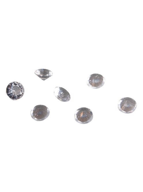 Akrildísz gyémánt, 12 mm, kristály, 60g