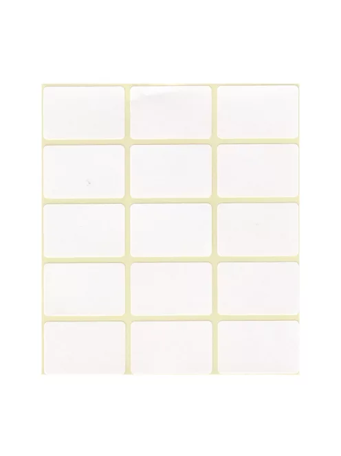 Etikett címke, 20x30mm, 4 lap, 15 címke/lap