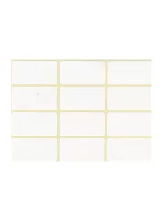 Etikett címke, 20x38mm, 5 lap, 12 címke/lap