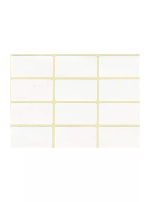 Etikett címke, 20x38mm, 5 lap, 12 címke/lap