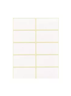 Etikett címke, 25x50mm, 6 lap, 10 címke/lap