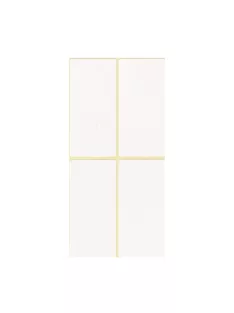 Etikett címke, 40x80mm, 15 lap, 4 címke/lap