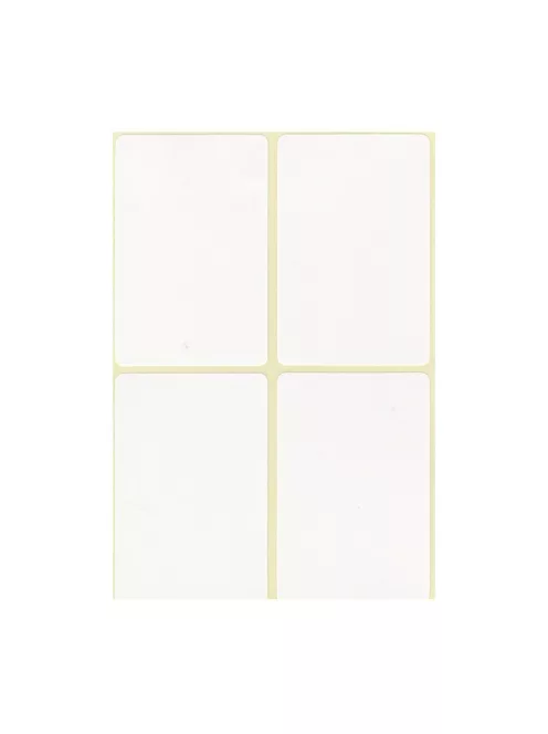 Etikett címke, 45x70mm, 15 lap, 4 címke/lap