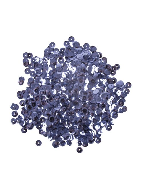 Tányéros flitter, 6 mm, teng.kék, 6 g/dob.,mosható