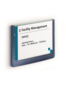   INFORMÁCIÓS TÁBLA, 149X105,5 MM, DURABLE "CLICK SIGN", KÉK