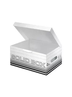   Archiváló doboz S méret, felfelé nyíló tetővel Leitz Solid Box fehér
