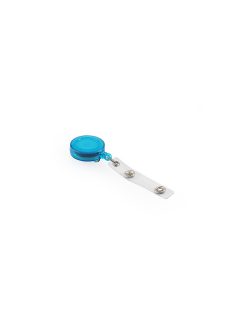   Névjegykitűzőhöz akasztós tartó, kék kihúzható kerek 60cm, zsinórral, patentos Bluering®