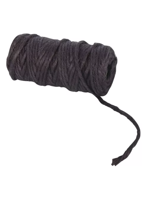 Jutegarn, 6fach, 6mm ?, sötétbarna,  35m