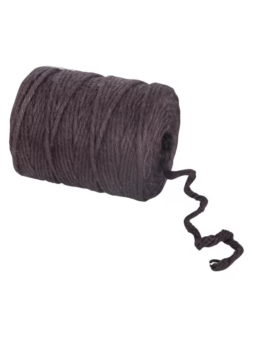 Jutegarn, 6fach, 6mm ?, sötétbarna,  120m