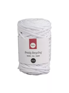   Fonal makraméhoz, egyéb kézimunkákhoz 4mm átm., fehér, 65 m (250g)/gombolyag