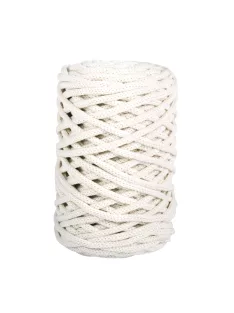   Fonal makraméhoz, egyéb kézimunkákhoz 4mm átm., elefántcsont, 65 m (250g)/gombolyag