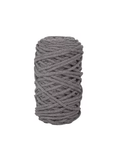   Fonal makramézáshoz, egyéb kézimunkához 4mm átm.,kavicsszürke, 65 m (250 g)