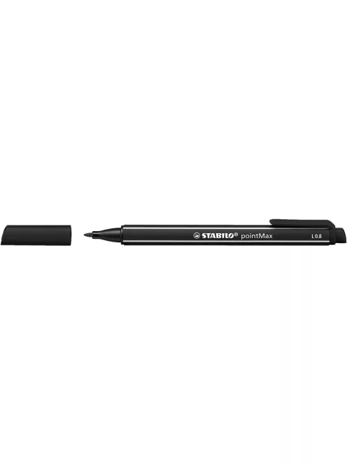 Rostirón 0,8mm, STABILO Point Max fekete