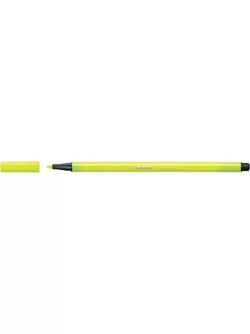 Rostirón, filctoll 1mm, STABILO Pen 68 neon sárga