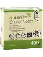 Jegyzettömb öntapadó 75x75mm 400lap A-Series sárga