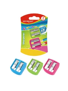   Hegyező 2 lyukú 2 db/bliszter Keyroad Easy-sharp vegyes színek